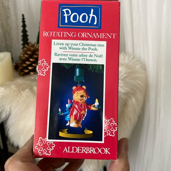 Vintage 1989 a Winnie the Pooh and piglet! Rotating ornament Alderbrook/Noma - Picture 6 of 10